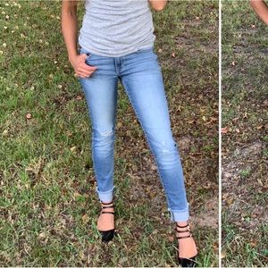 Kancan Distressed Mid-Rise jeans